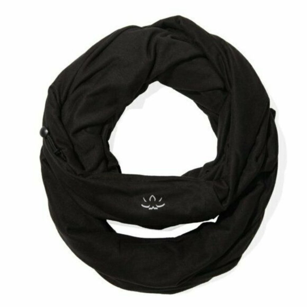 Infinity Scarf with Hidden Pocket by Beyond Yoga Black NEW